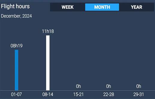 December Flight Hours
