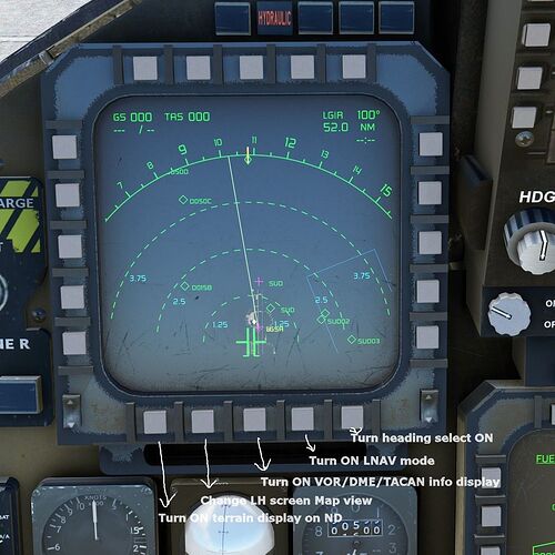 1 Lefthand display button mapping