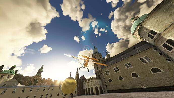 The sculpture Sphaera  Salzburg, Austria