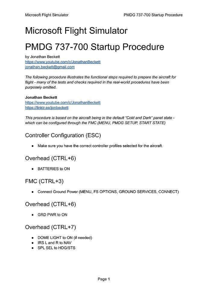 PMDG 737-700 Startup Procedure_01