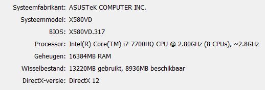 system specs