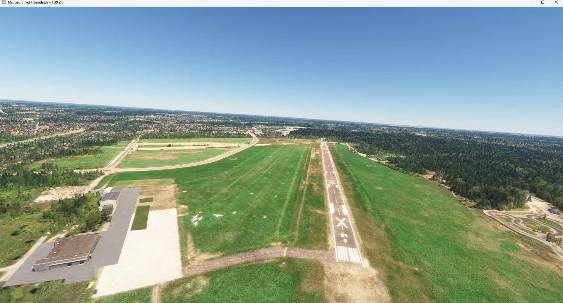 EPBK Krywlany - no windsock and no concrete runway (27L - 09R ...