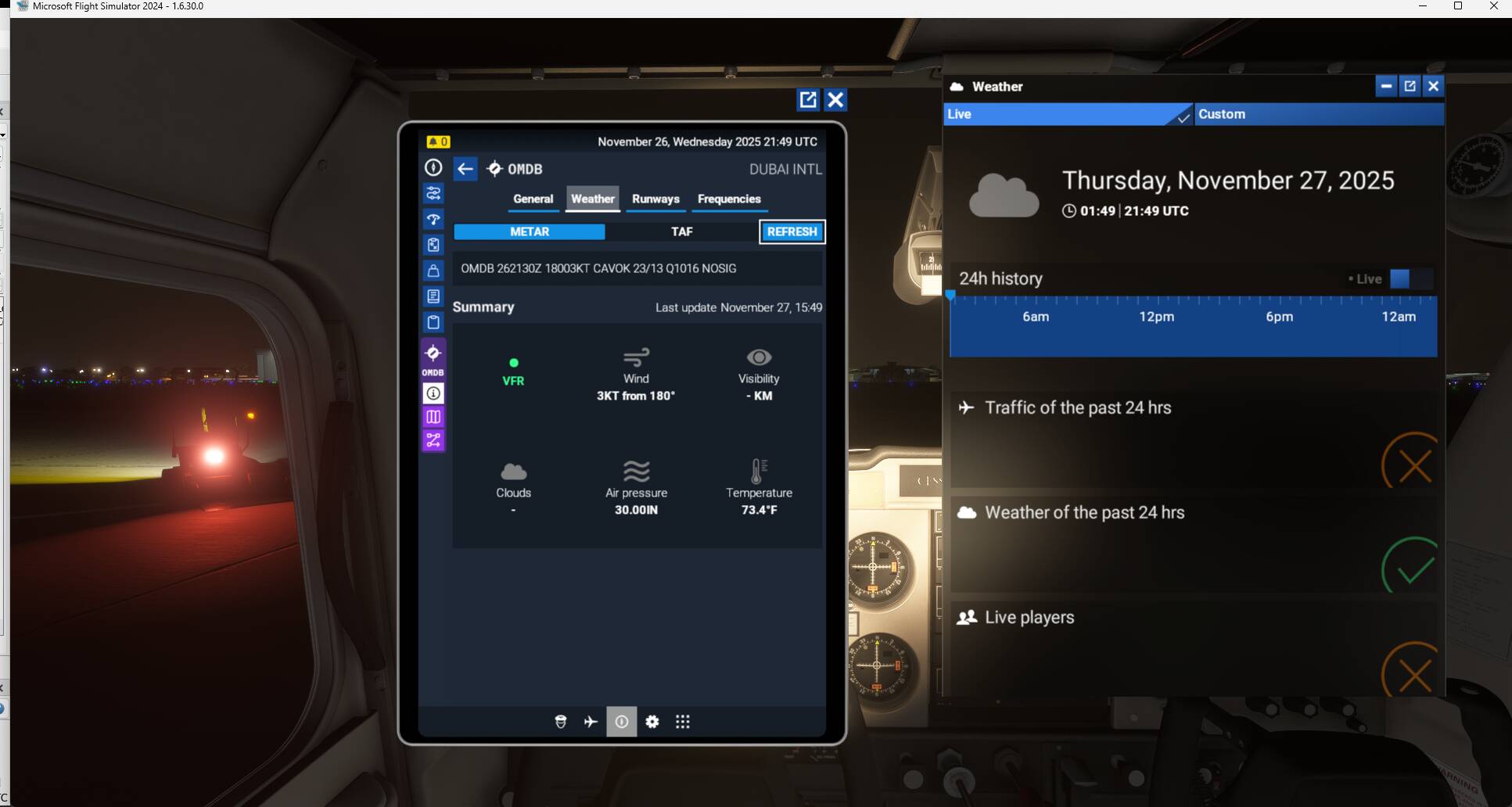 Weather. Flash Simulator Historic Time & Weather break when selecting prior day - Weather & Live ...