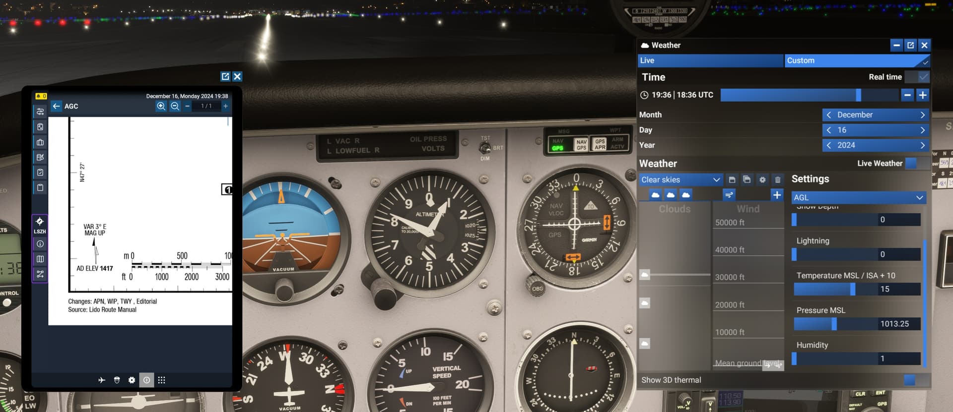 Altimeter Setting Incorrectly Displayed in Window of Various Altimeters ...
