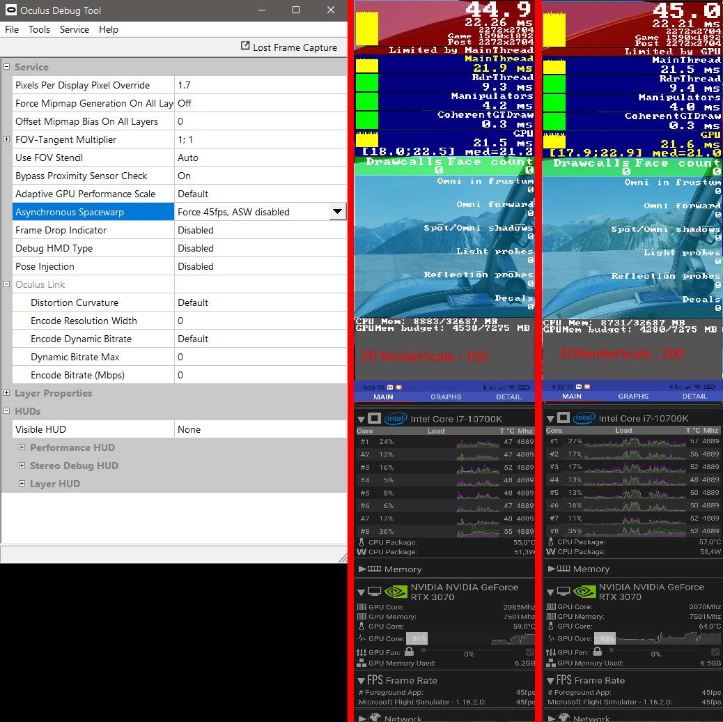 Apparently 200% render scale in PC settings does wonders for VR ...