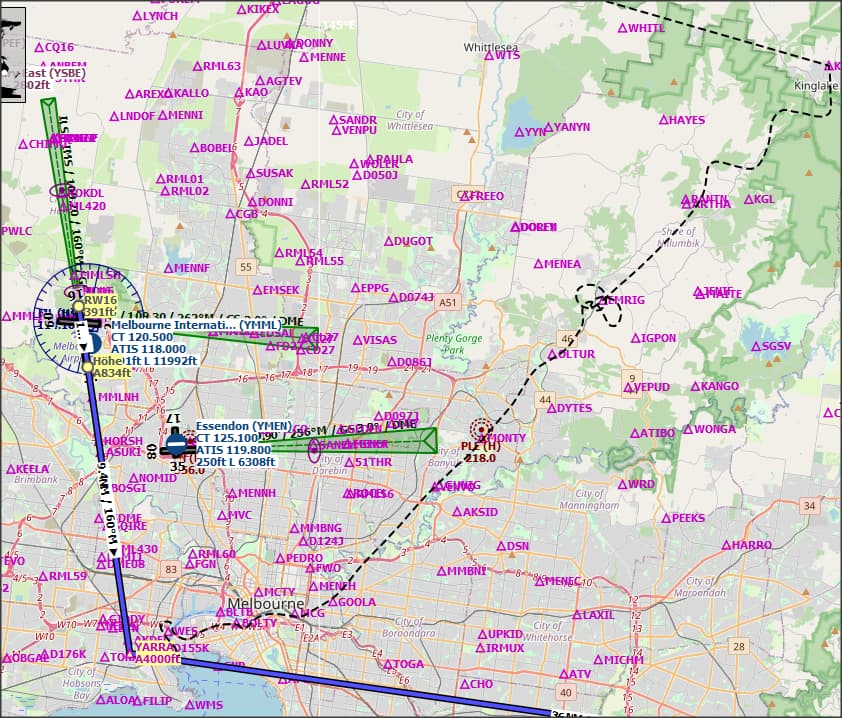 Ymml Rw16 Map CTD/Freeze around 15/20 miles southwest of YMML - Crashes (CTDs ...