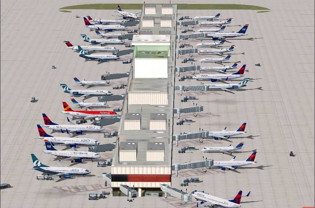 Reminiscing of what I miss from FSX - Full Airports of Different Models ...