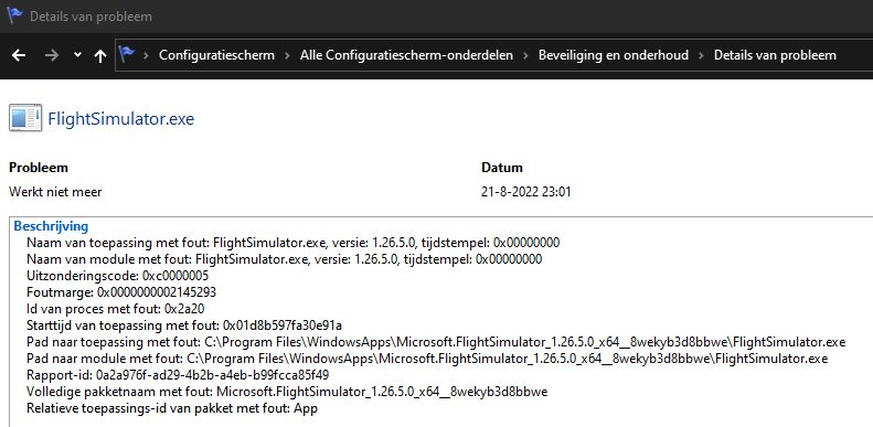 Constant CTD every flight now (ntdll.dll) - Page 31 - Resolved ...
