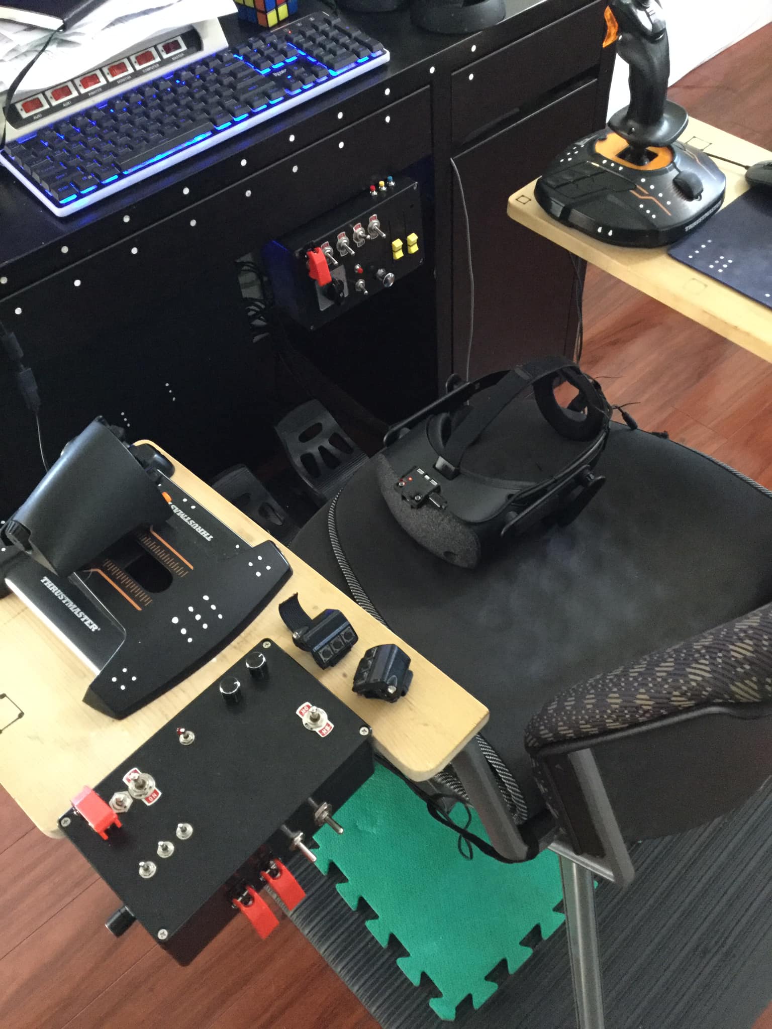 [WIP] cheap DIY VR Control Box - 6 dual encoder / 8 button / 1 3-pos ...