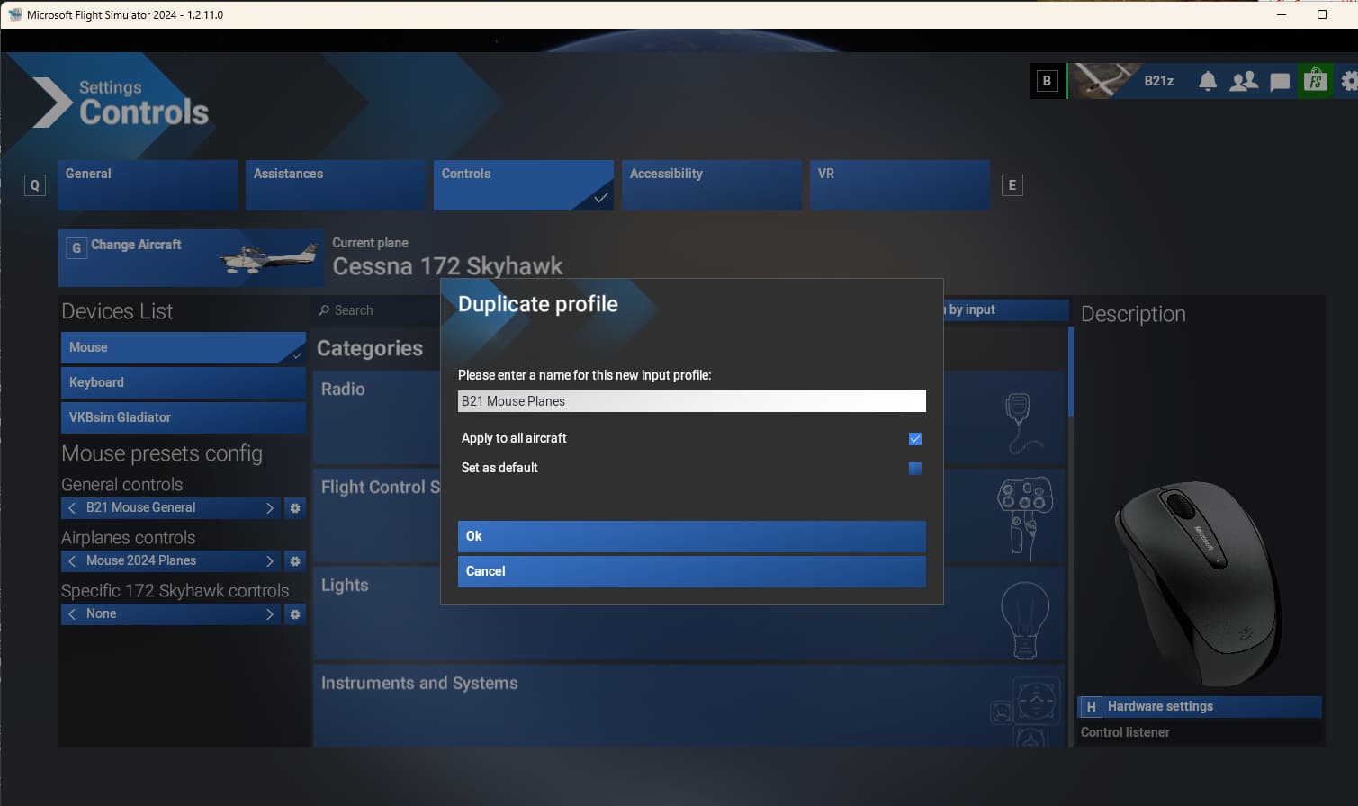 "apply to all aircraft" controls setup option not working - Resolved ...