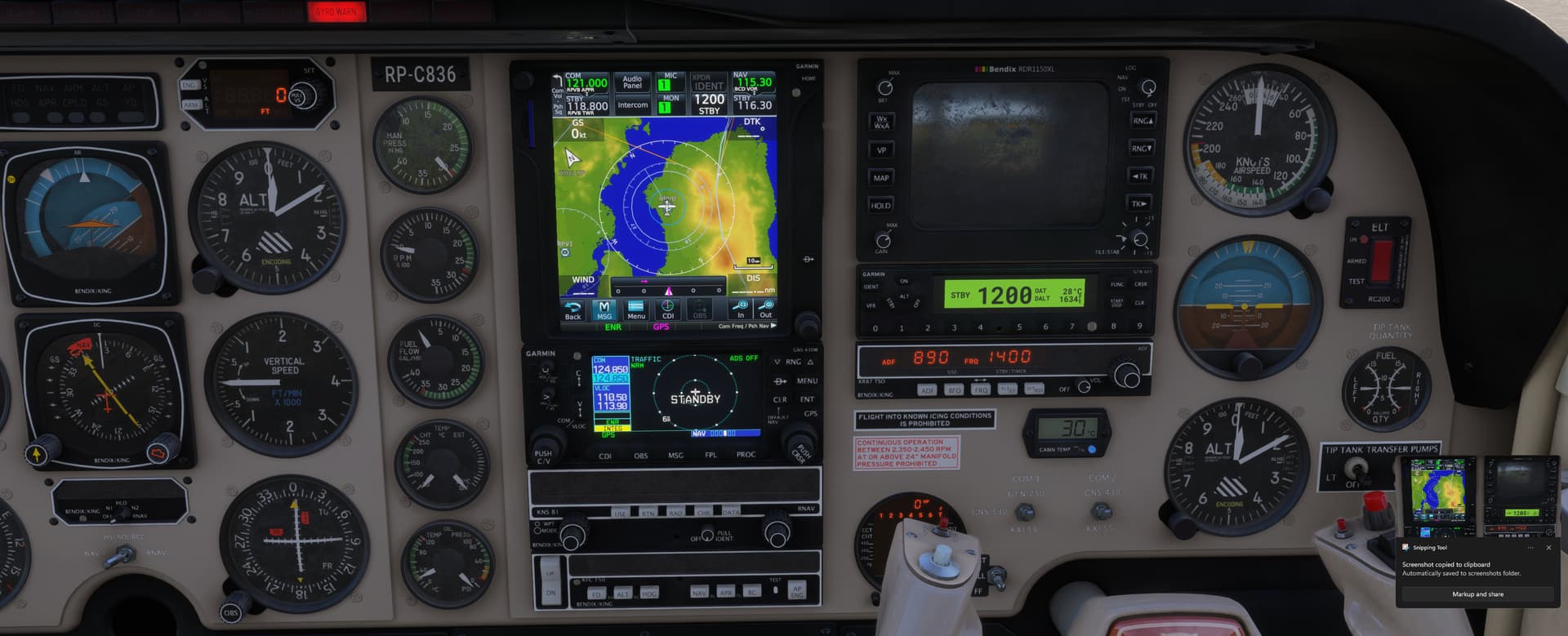Flight 8432 Black Square Analog Beechcraft Bonanza A36 / G36 - Page 44 - Aircraft ...