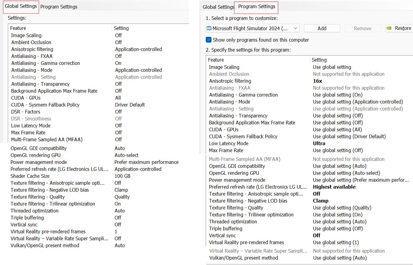 NVCP Settings SU3