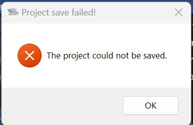 Project wont save while I try to start a new project - SDK - Microsoft ...