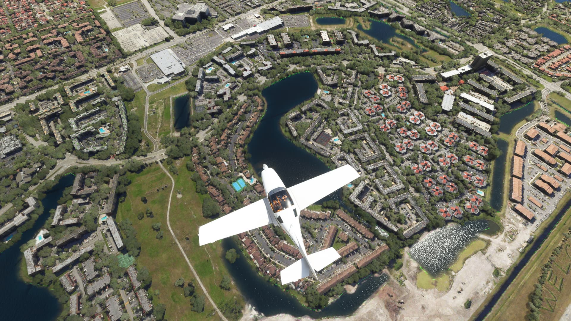 Green border around water in cities with photogrammetry - Install ...