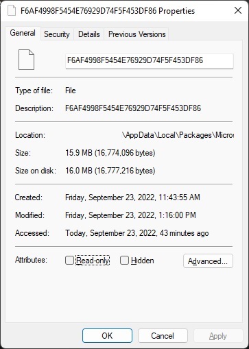 Logbook FIle Size