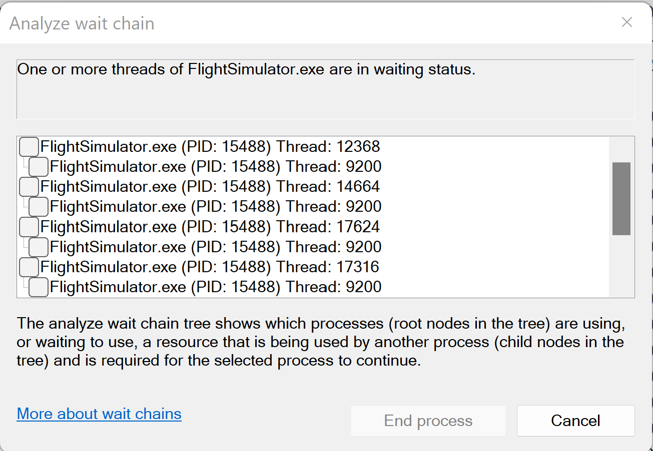 Fs2020 Rendering Problem Simulation Freezes at the end of a flight - User Interface & Activities ...