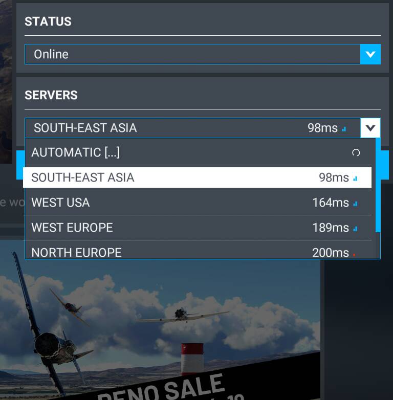 Flight Simulator Server Server connection speed poor last couple of days (posted 13 September ...