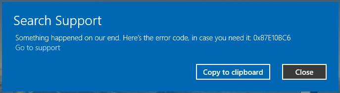 MSFS Error