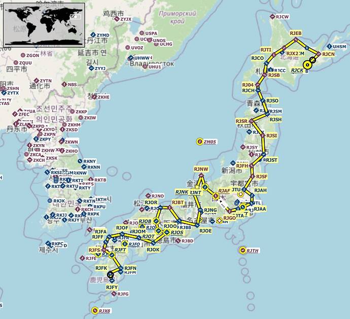 Japan Tour Map