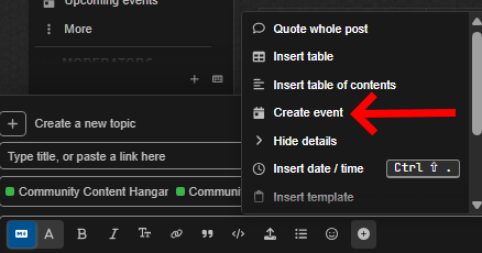 Create Event