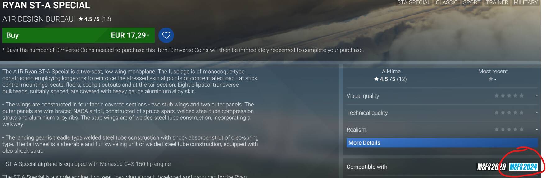 FS2024 Third Party Aircraft Compatibility List (Unofficial) - Page 13 ...
