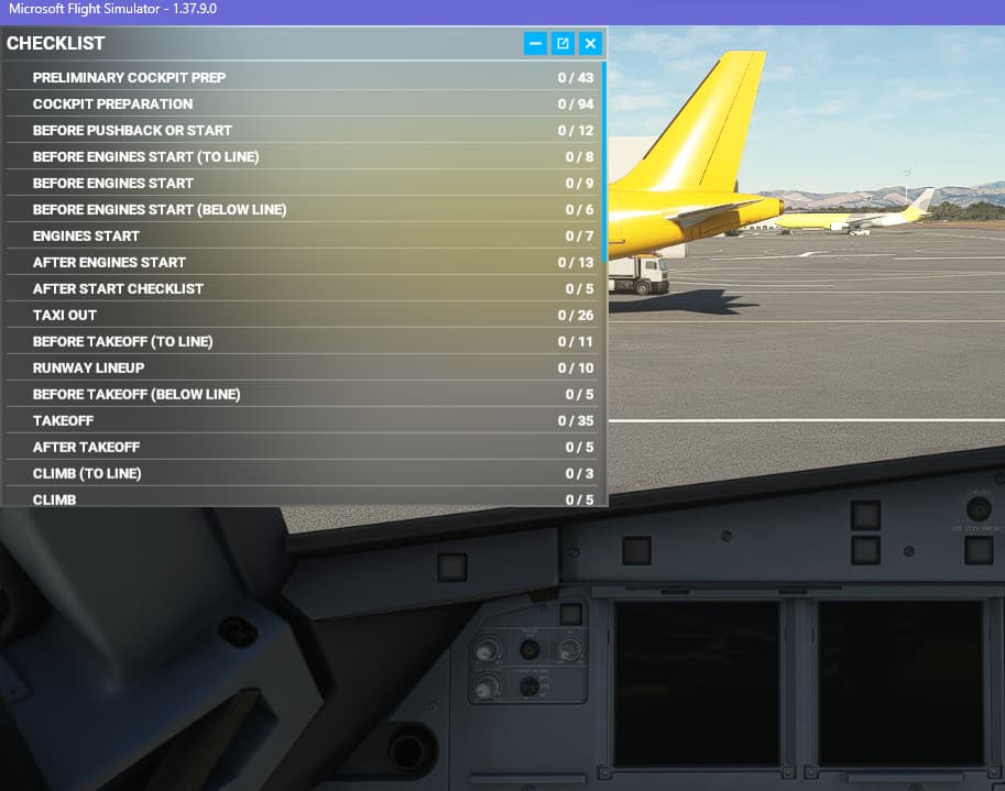 A320 Neo Checklist