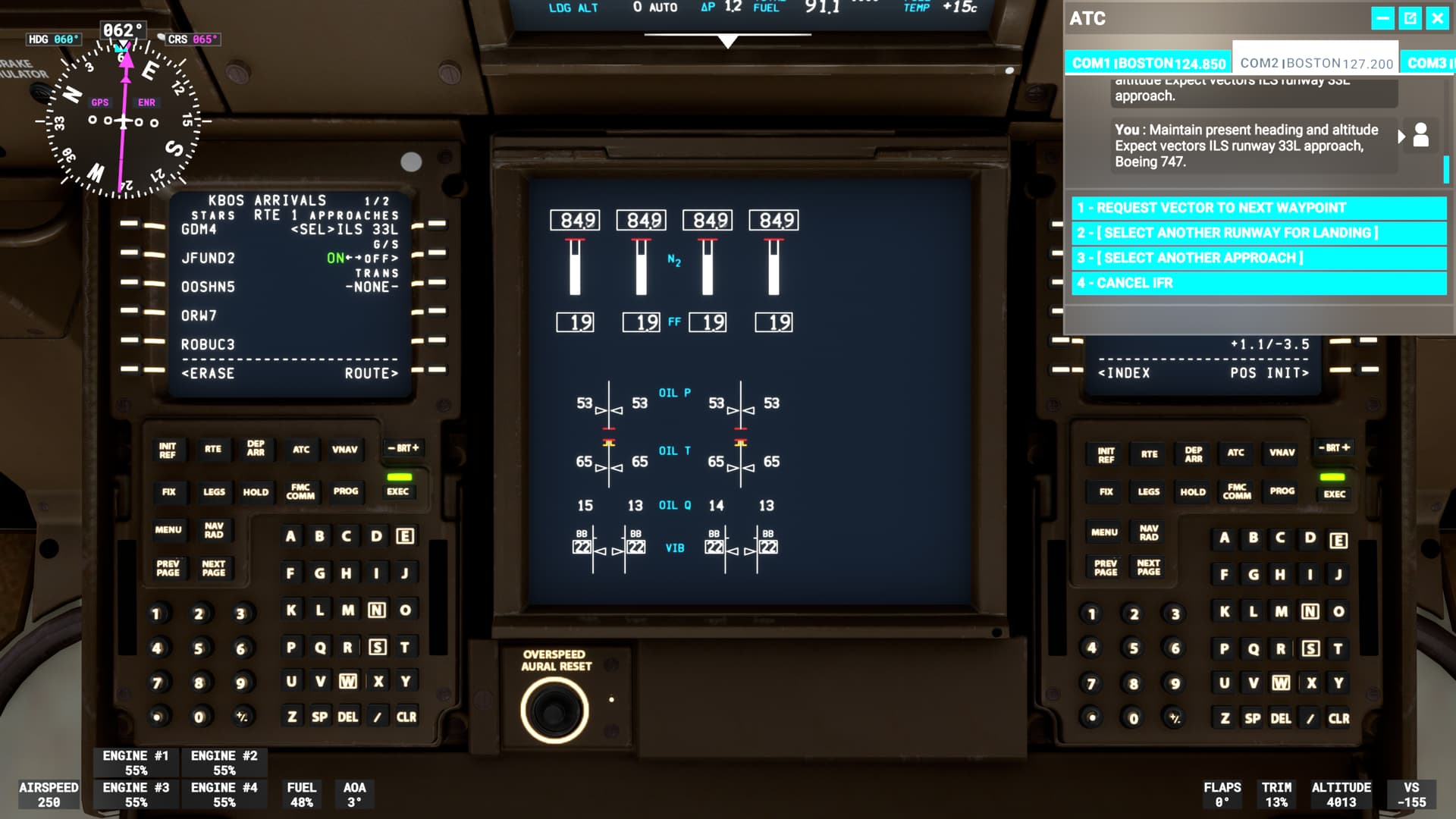 747-8 freezes when I try to enter star in the fmc - Aircraft