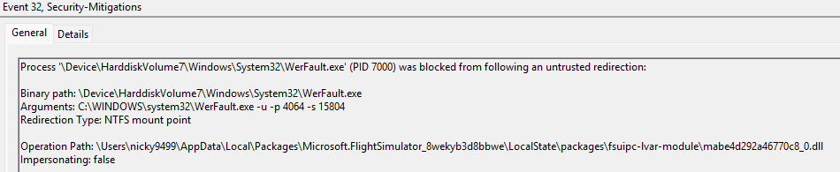 Help analyzing Event Viewer logs for CTD after FS update - Crashes ...