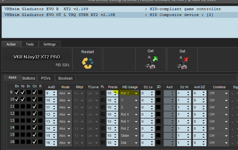 Assigning Profiles to Joysticks Not Saved (same bug with 1.2.7.0 and 1 ...