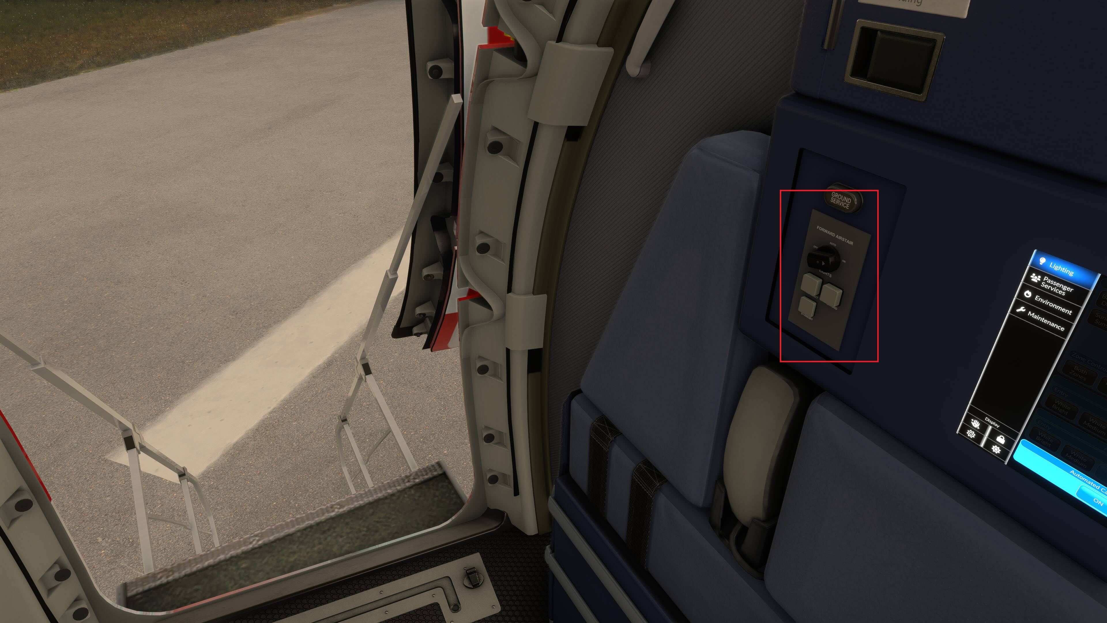 PMDG 737-600, how to use built-in stairs - Aircraft & Systems ...