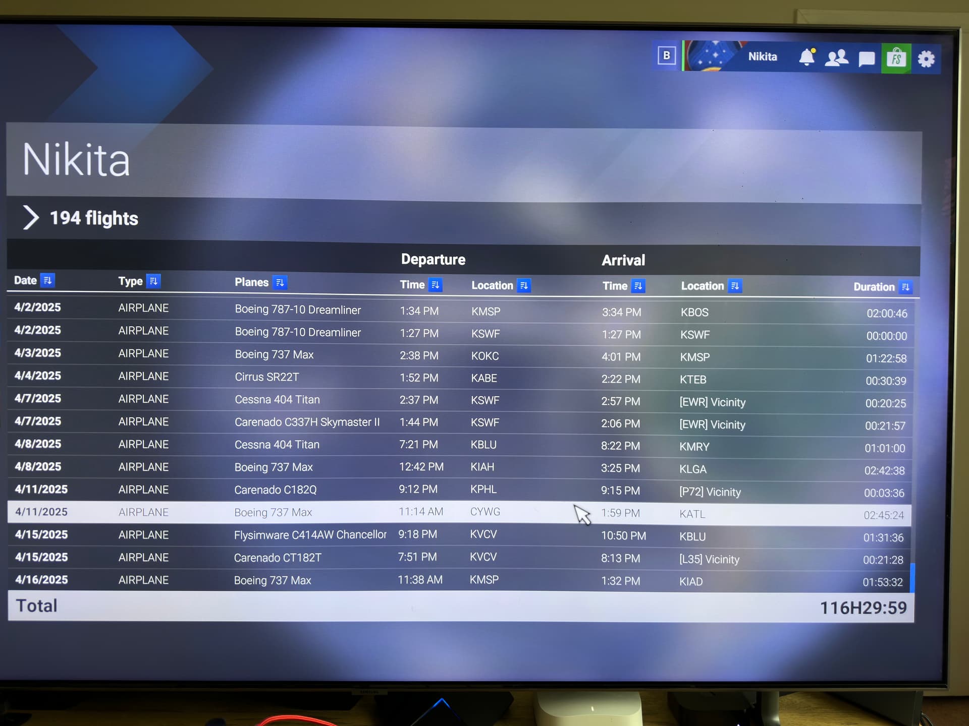 Flights logged dropped from logbook - Page 2 - User Interface ...