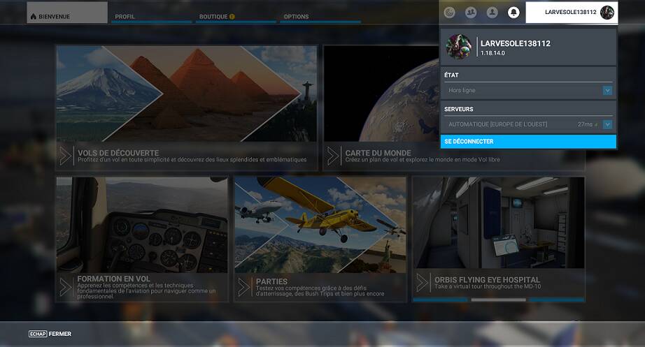 Online status is always offline and cant change server - User Interface ...