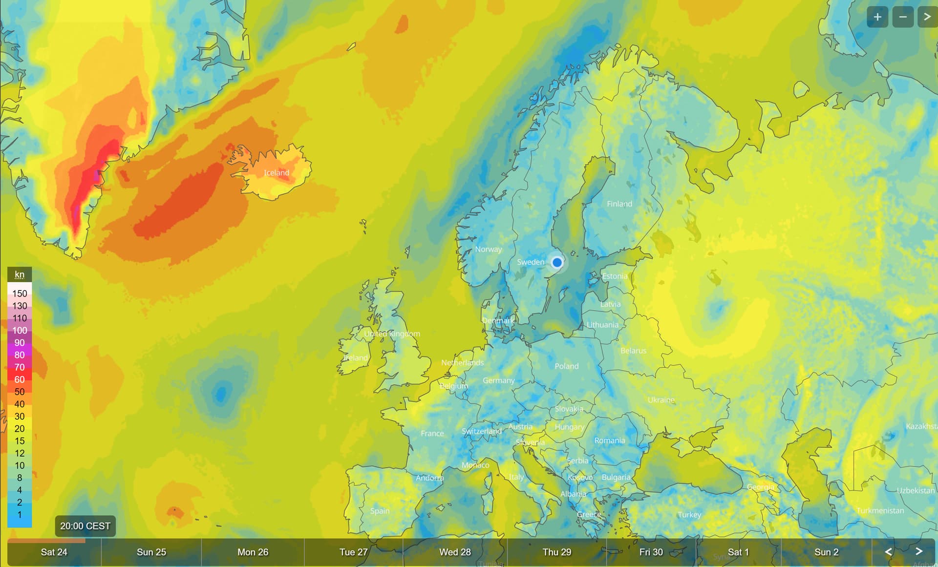 Very abrupt weather (wind) transition. Erratic wind behavior (Still ...