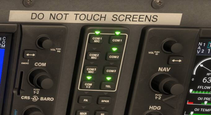 Various aircraft: moving head away from some button lights makes them ...