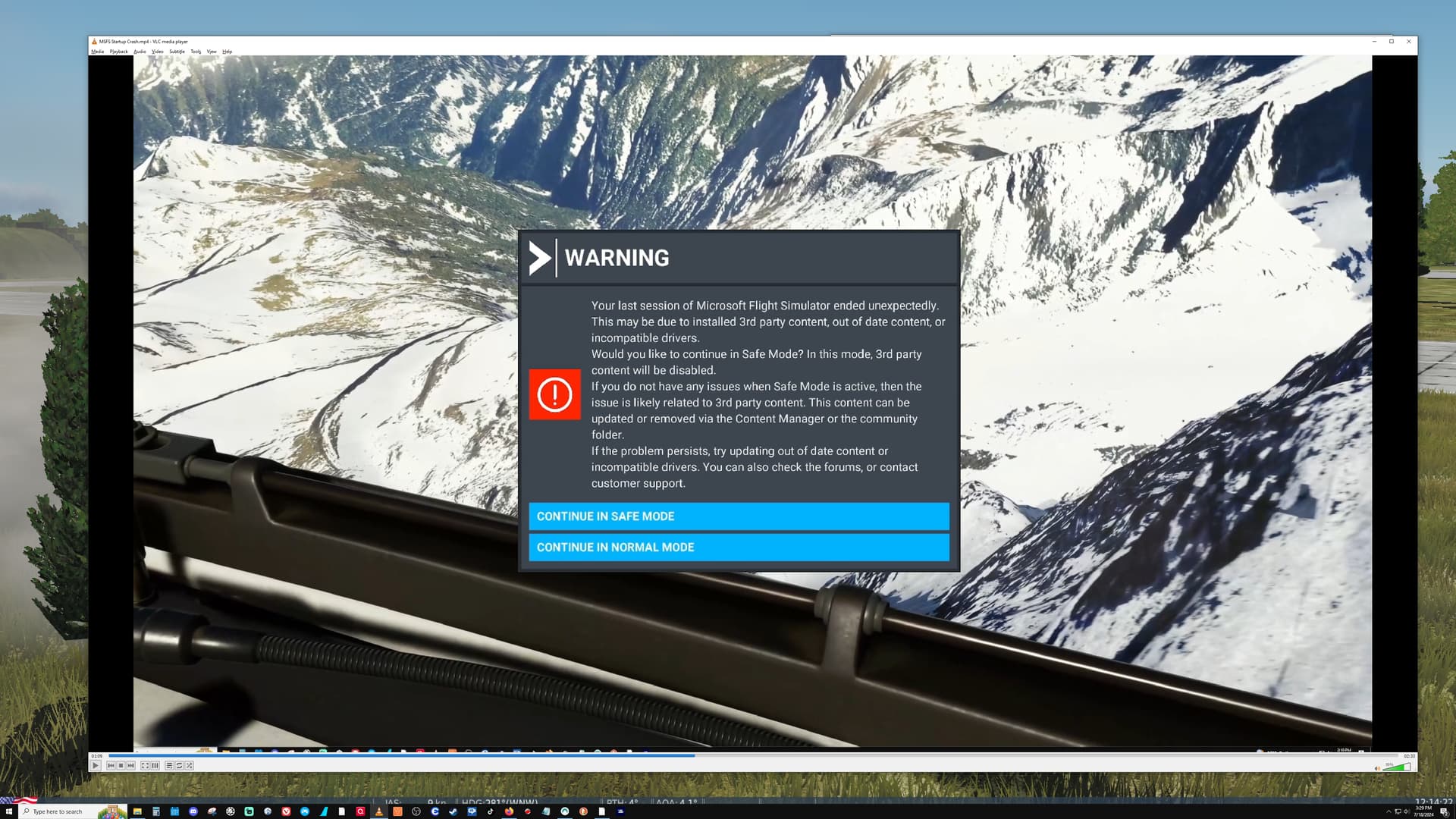 CTD on startup since update - Crashes (CTDs) - Microsoft Flight ...
