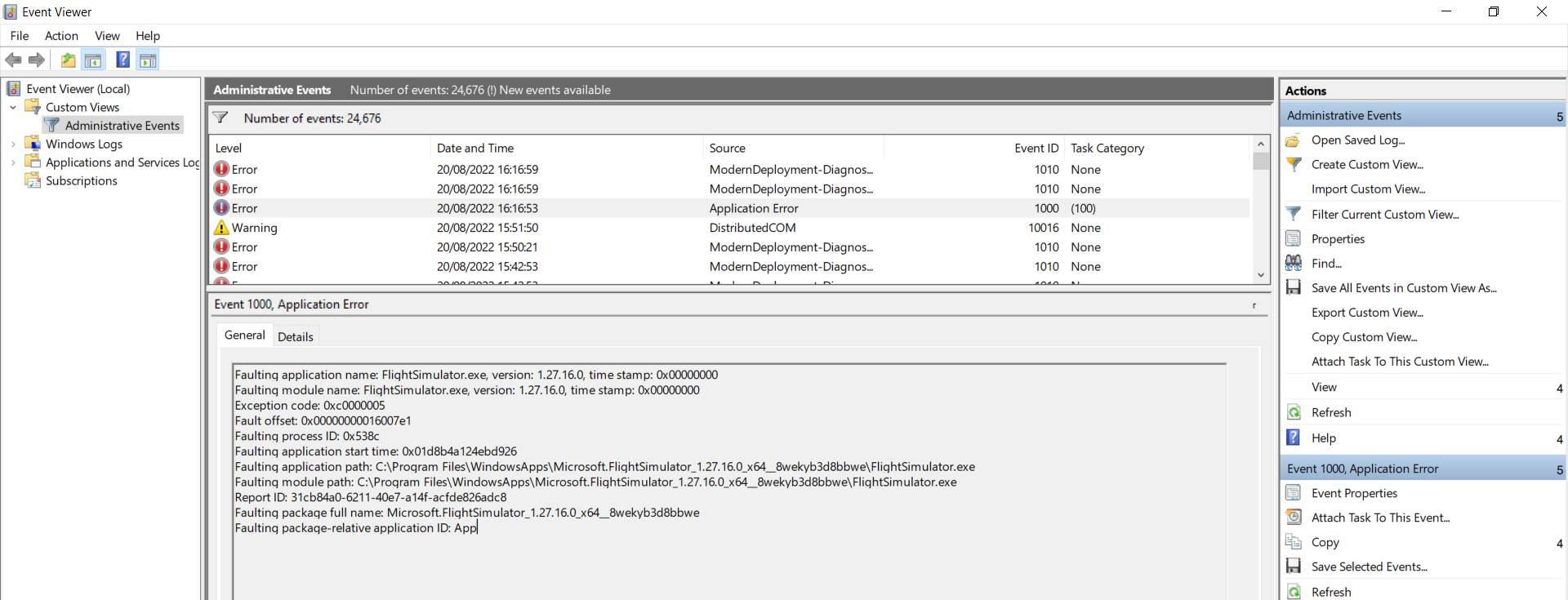 Constant CTD every flight now (ntdll.dll) - Page 11 - Resolved ...